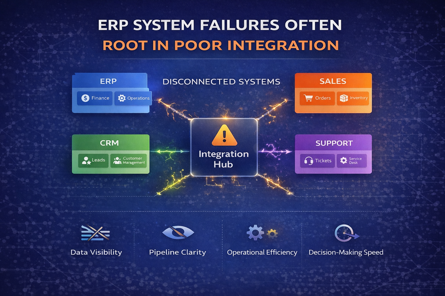 ERP CRM sales and support integration